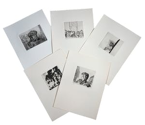 Luis Filcer - Lot van vijf etsen kopen? Bied vanaf 1!