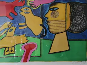 Corneille - Autour de l'arbre magique - 1994 - Handgesigneerd kopen? Bied vanaf 1000!