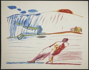 Pieter Defesche - Litho, Zonder titel kopen? Bied vanaf 1!