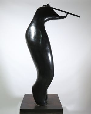 Jean-Louis Toutain - Levensgroot bronzen beeld, Chanson d'Amour (Zeer groot!) kopen? Bied vanaf 5000!