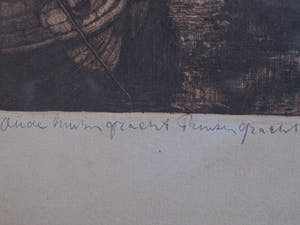 Niet of onleesbaar gesigneerd - Mooie gesigneerde ETS - "Amsterdam aan de Prinsengracht" 1925 gedateerd kopen? Bied vanaf 10!