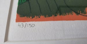 Corneille - zonder titel - gesigneerd - 150 ex - ingelijst kopen? Bied vanaf 125!