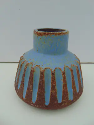 Ru de Boer - Keramiek vaasje in blauw en bruin kopen? Bied vanaf 55!