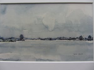 Jan Bom - aquarel - 4luik - landschapjes kopen? Bied vanaf 90!