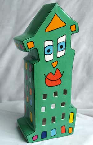 James Rizzi - Porseleinen windlicht / waxinelichthouder / Night Light verkocht voor € 1!