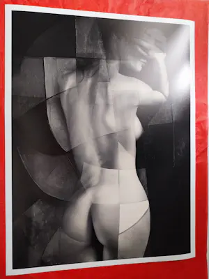 Lidiia Khaikara - Abstract Naakt 4 - INGELIJST kopen? Bied vanaf 160!