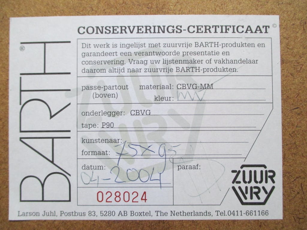 Leentje Linders -  grote ets "Flying above the clouds part three" in Barth lijst kopen? Bied vanaf 60!