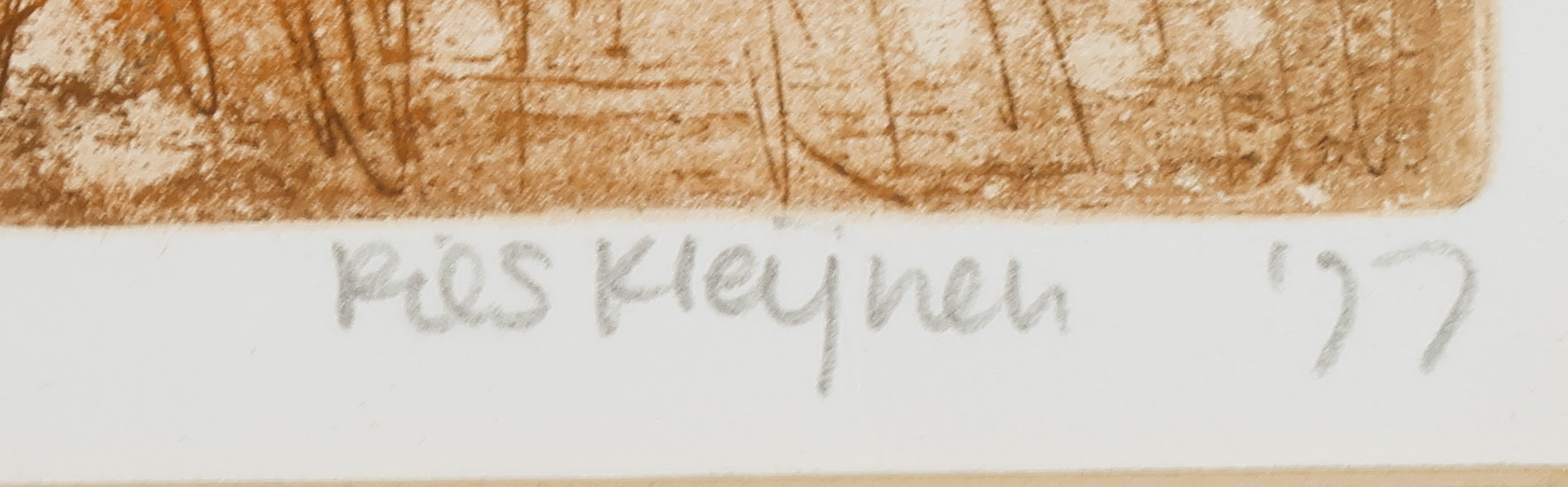 Ries Kleijnen - Ets, Dancer with bruised knees 2 kopen? Bied vanaf 20!