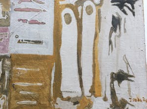 Jan Roede - abstracte compositie - olieverf op canvas op board kopen? Bied vanaf 195!