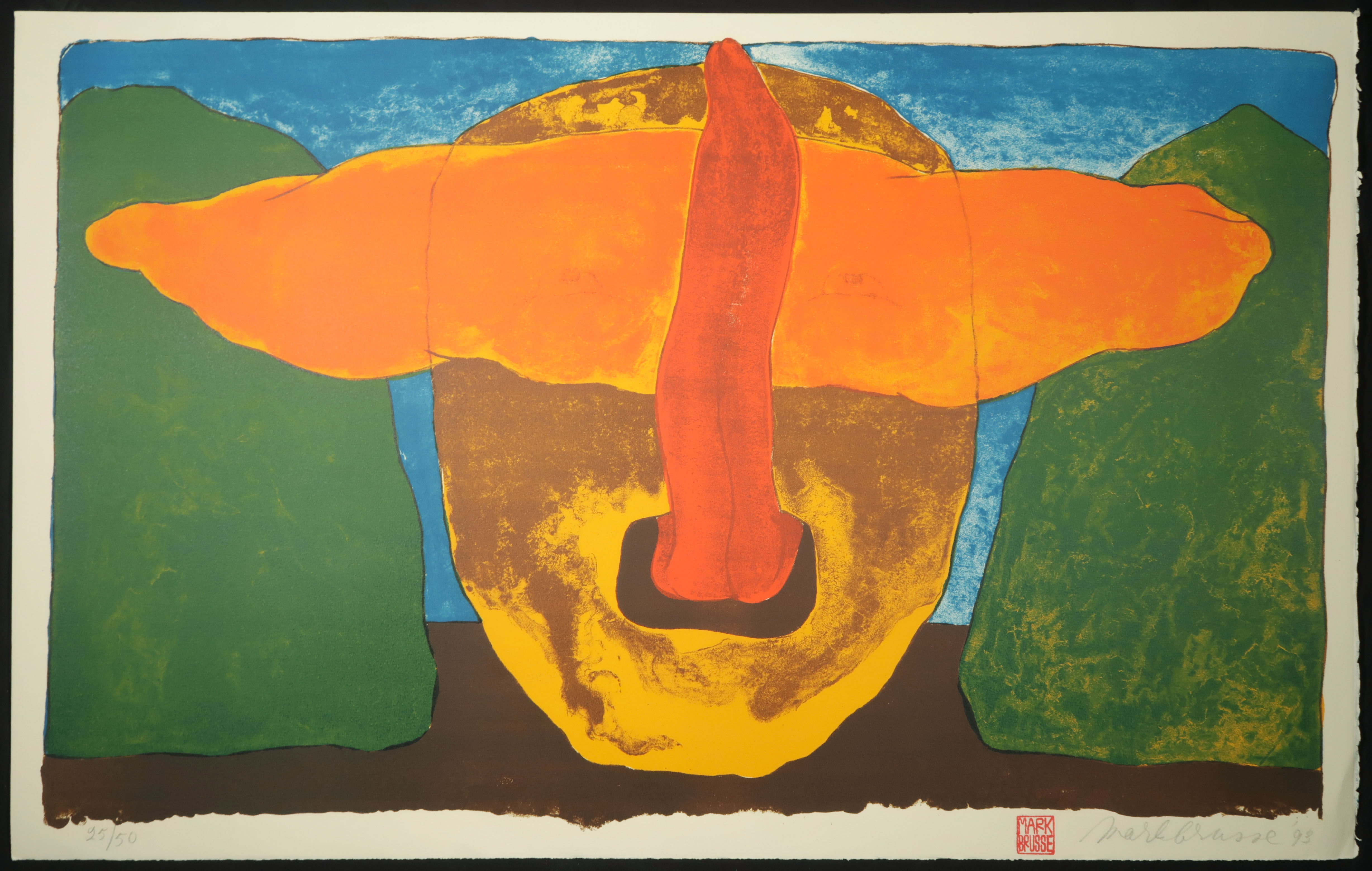 Mark Brusse - Litho, Zonder titel kopen? Bied vanaf 35!