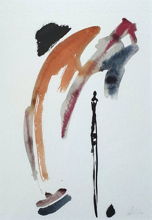 Ad Arma - Aquarel (1991) - Ingelijst kopen? Bied vanaf 165!