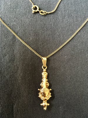 14K Goud - hanger aan 14 karaat geelgouden collier kopen? Bied vanaf 25!