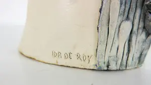 Ida De Roy - Set van twee sculpturen van keramiek, Hoofden kopen? Bied vanaf 200!