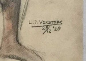 Leonard Pieter Versteeg - C3537 - studie mannelijk model kopen? Bied vanaf 75!