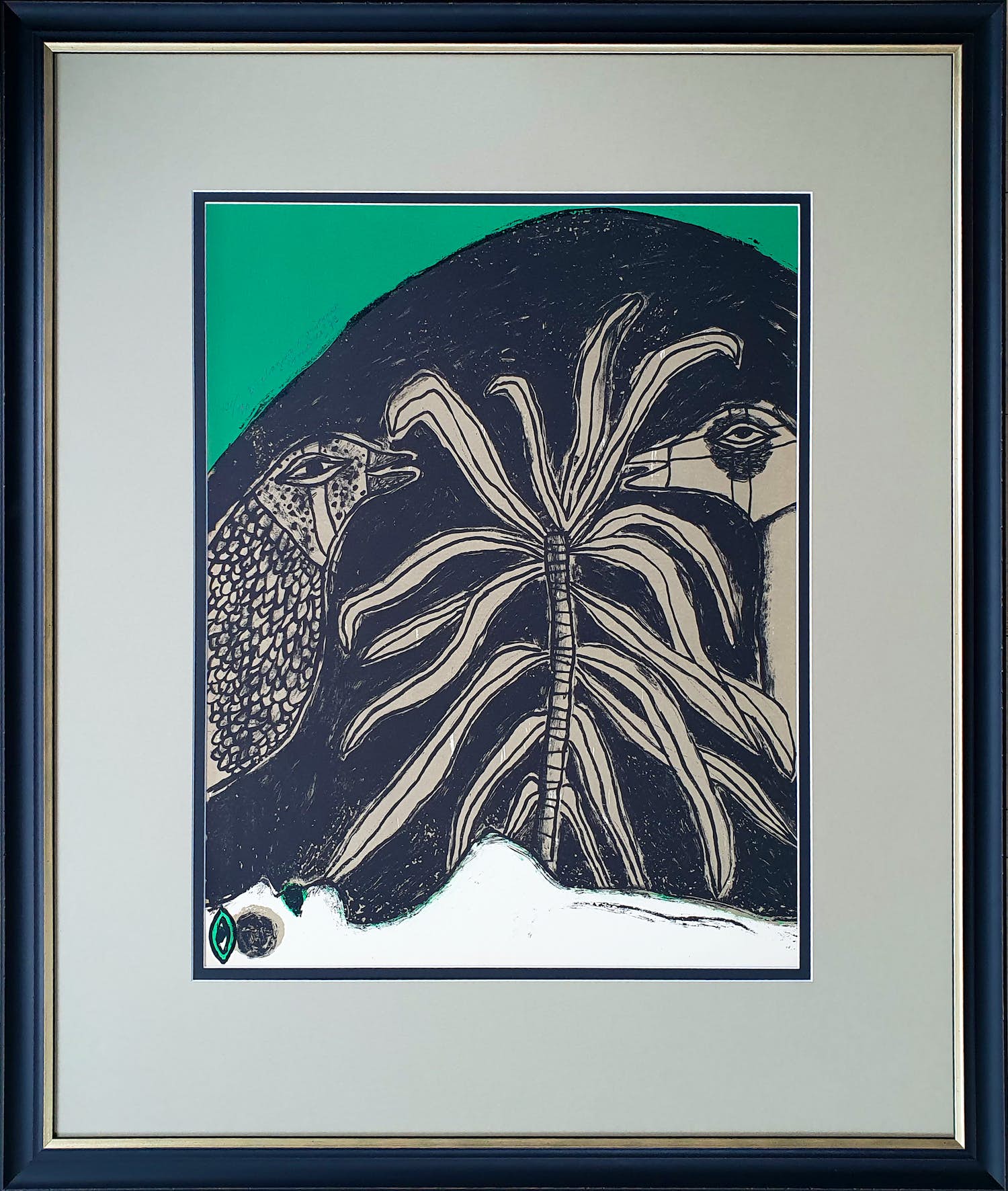 Corneille - "Dialogue D’oiseaux" - Nieuw ingelijst verkocht voor € 420!