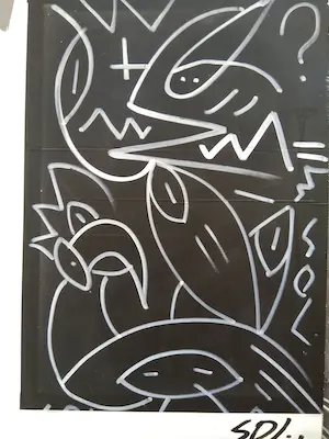 Niet of onleesbaar gesigneerd - Street-art by "SOL" op makelaarsbord. kopen? Bied vanaf 1!