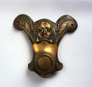 Brons (Onbekend) - Jugendstil deurbel verkocht voor € 45!