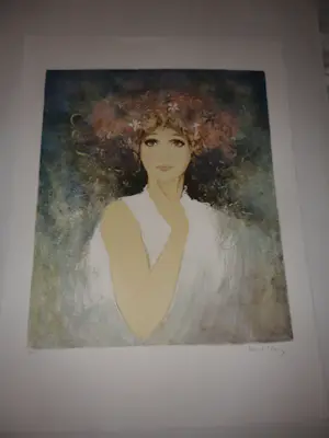 Bernard Charoy - Litho. Portret van een ELEGANTE DAME , kopen? Bied vanaf 35!