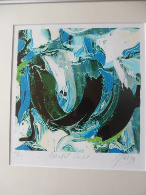 JAS - Zeefdruk-Mabel Violet - Ingelijst kopen? Bied vanaf 35!