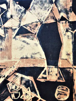 Niet of onleesbaar gesigneerd - Interessante jaren 60 Lithografie Abstract - oplage 100 - potloodgesigneerd kopen? Bied vanaf 1!