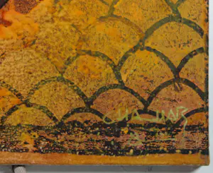 Chabab Tayefeh Mohajer - Gemengde techniek op doek, Zonder titel kopen? Bied vanaf 70!