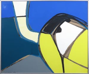 Els Fleer - Acryl op karton, Zonder titel - Ingelijst kopen? Bied vanaf 35!