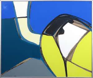 Els Fleer - Acryl op karton, Zonder titel - Ingelijst verkocht voor € 35!