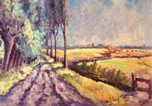 Frits Giltay - Veldweg in de zomer kleurrijk kopen? Bied vanaf 99!