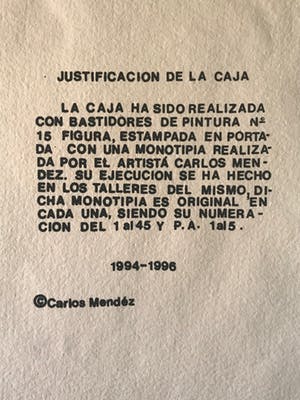 Carlos Mendez - Box met 3 mooie gesigneerde kleurenetsen - 1994 - kleine oplage 16/45 kopen? Bied vanaf 125!