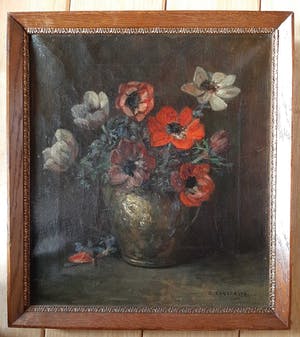 Buy Emanuel van der Ven - Bloemstilleven? Bid from 100!