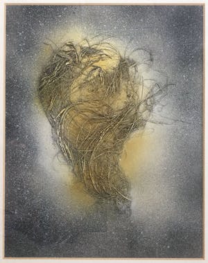 Truus Nienhuis - z.t. | unieke collage/assemblage - ingelijst kopen? Bied vanaf 85!