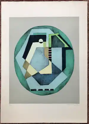 Mario Radice - Compositione Astratta Verde verkauft für € 200!