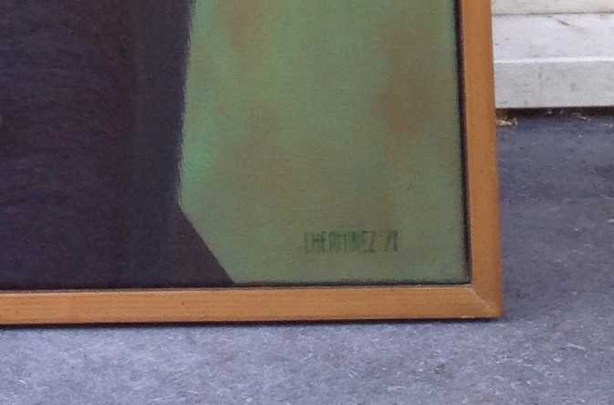 Theo  l' Herminez - Vrouw met kat  kopen? Bied vanaf 4500!