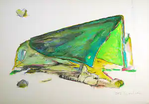 Bob Lens - Krijt, Zonder titel verkocht voor € 1!