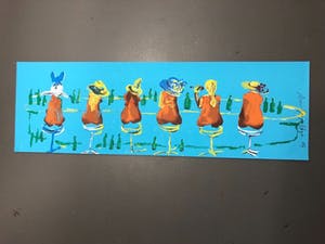 Espen Hagen - Gr Zeefdruk SIX LADIES AT THE BLUE BAR Hand gesigneerd kopen? Bied vanaf 40!