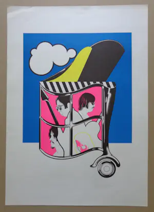 Ger Siks - POP ART / KLEURZEEFDRUK / 69x49cm kopen? Bied vanaf 1!