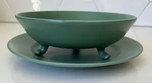 Firma Regout & Co - Art Deco groen aardewerken fruittest kopen? Bied vanaf 1!