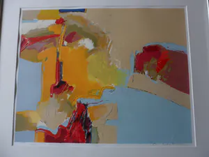 Ton van Kesteren - Zeefdruk met een abstracte voorstelling kopen? Bied vanaf 35!