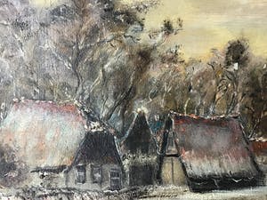 Niet of onleesbaar gesigneerd - Huisjes aan de kade. kopen? Bied vanaf 1!