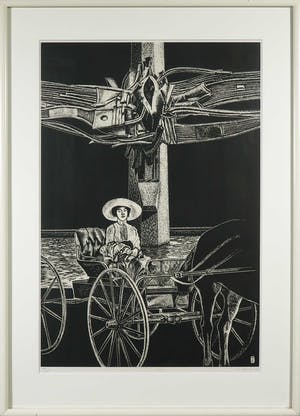 Shinkichi Tajiri - Zeefdruk, TAJIRI - Ingelijst kopen? Bied vanaf 60!