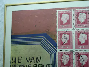 Har Sanders - Ingelijste zeefdruk, Een vreemde postzegel – 1979 – Lijst, 51 x 71 cm kopen? Bied vanaf 40!
