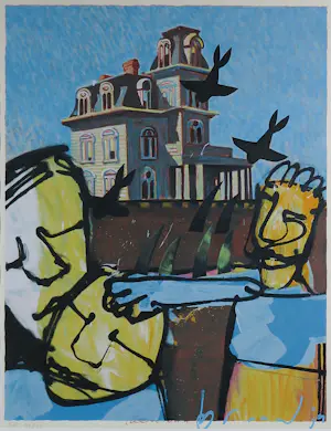 Herman Brood - Zeefdruk, Psycho - Ingelijst (groot) kopen? Bied vanaf 450!