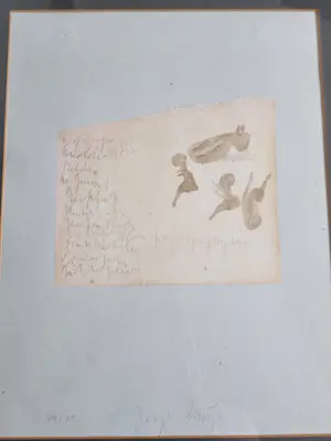 Joseph Beuys - Kalb mit Kindern , Kalf met kinderen. kopen? Bied vanaf 750!