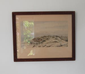 Niet of onleesbaar gesigneerd - Aquarel "Zicht op Zoutelande" uit 1954 - Anton Versluys kopen? Bied vanaf 10!