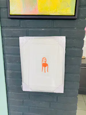 Klaas Gubbels - Stoel - met aquarel ingekleurde ets in lijst kopen? Bied vanaf 295!