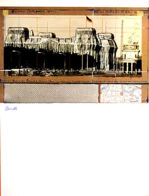 Christo - Wrapped Reichstag zeldzame handgesigneerde print verkocht voor € 230!