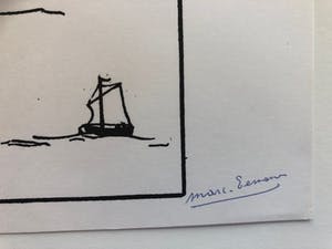 Marc Eemans - handgesigneerde surrealistische compositie kopen? Bied vanaf 25!