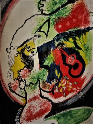 Buy Juan Garcia Ripolles - Spaans expressionist - Geweldig groot Litho "Cirque / Circus"? Bid from 10!