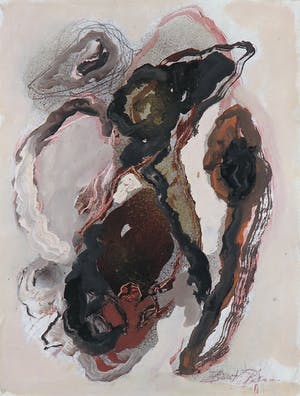 Bert Braam - Acryl op karton, Abstracte compositie (met ophangsysteem) kopen? Bied vanaf 1!