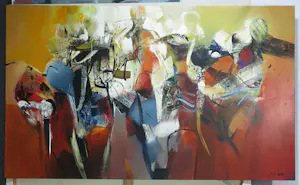 Peter Meijer - Acryl op doek, Priapus (Zeer Groot) kopen? Bied vanaf 450!